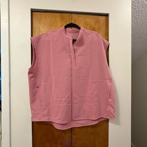 Figs Chalk Pink Rafaela - Oversized
 Scrub Top